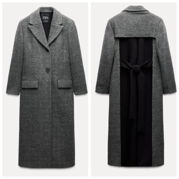 Zara Jackets & Blazers - ZARA WOMAN ZW COLLECTION Combined Wool Coat